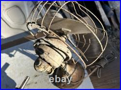 Antique Early 1900's Ge Oscillating Table Top Fan