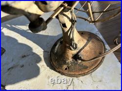 Antique Early 1900's Ge Oscillating Table Top Fan