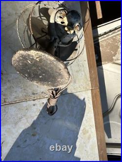 Antique Early 1900's Ge Oscillating Table Top Fan