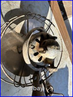 Antique Early 1900's Ge Oscillating Table Top Fan