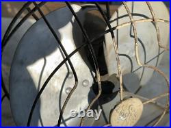 Antique Early 1900's Ge Oscillating Table Top Fan