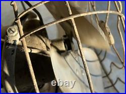 Antique Early 1900's Ge Oscillating Table Top Fan