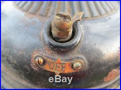 Antique Early 1900's General Electric GE 4 Brass Blade Pancake Fan