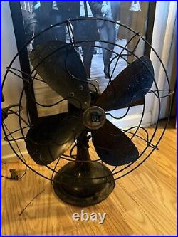 Antique Early Vintage Robbins & Myers 3-Speed Fan Used