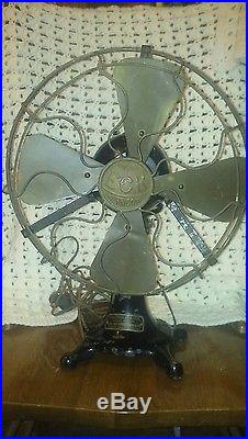 Antique Eck Hurricane electric fan, Rare