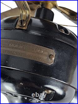 Antique Electric 1913 12 GE SMY (Small Motor Yoke) General Electric Fan Brass
