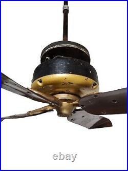 Antique Electric 1922 39 GE New York City 32V DC Subway Train Ceiling Fan