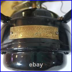 Antique Electric Brass Fan Old vintage Western Original model 6204