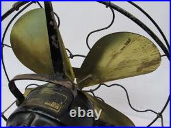 Antique Electric Century Fan 13 Cage Model 103 4 Brass Blades