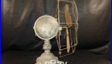 Antique Electric Fan Brass Blade 1903 Jandus Ball Motor early 30 Volt D. C. Power