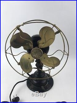 Antique Electric Fan, Brass Blade Fan, Emerson Fan 21645