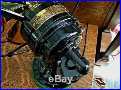 Antique Electric Fan Brass Blade R&M Vintage Old Oscillating