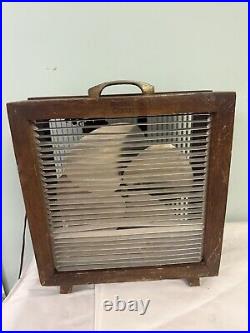 Antique Electric Fan Mathes Cooler 2 Speed Original Metal Wood Vintage USA Made Antique Electric Fan Mathes Cooler 2 Speed Original Metal Wood Vintage USA Made