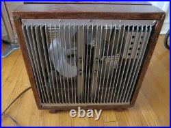 Antique Electric Fan Mathes Cooler 4 Speed Original Metal Wood Vintage USA Made Antique Electric Fan Mathes Cooler 4 Speed Original Metal Wood Vintage USA Made