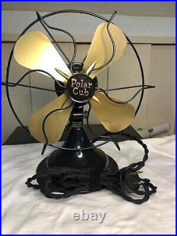 Antique Electric Fan Polar Cub 8 restored and Runs Strong Antique Electric Fan Polar Cub 8 restored and Runs Strong