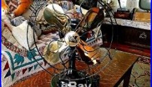 Antique Electric Fan Vintage Old Brass
