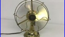 Antique Electric Fort Wayne All Brass Fan Restored Works