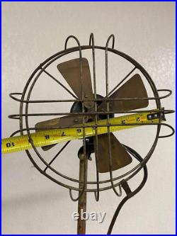 Antique Electric Metal Oscillating Tall Floor Fan 46 (HL) 224