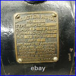 Antique Electric Motor, GE, Type 18, Induction Motor, #70756, 1/2 HP, 110V