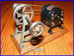 Antique Electric Motor KNAPP GIANT No 440 VOLTS 2-4 With Antique Pulley