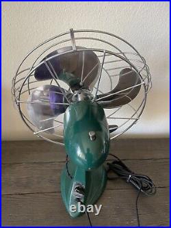 Antique Electric Non-Oscillator Fan Art Deco Model #128-EX