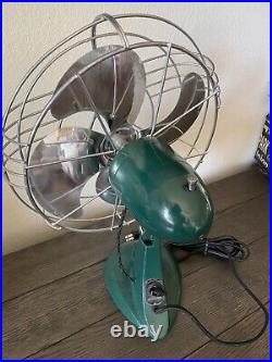 Antique Electric Non-Oscillator Fan Art Deco Model #128-EX