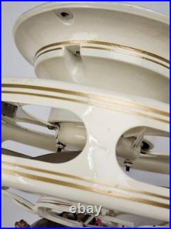 Antique Electric R&M 10 Flush Mounted Ceiling fan Brass blades