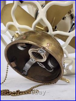 Antique Electric R&M 10 Flush Mounted Ceiling fan Brass blades