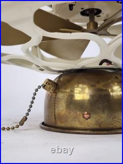 Antique Electric R&M 10 Flush Mounted Ceiling fan Brass blades