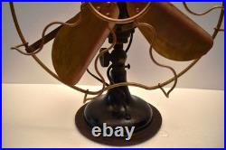 Antique Electric Table Fan Western India Eng Co Muralli Brass Blade 14 india