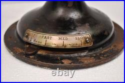Antique Electric Table Fan Western India Eng Co Muralli Brass Blade 14 india