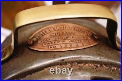 Antique Electric Table Fan Western India Eng Co Muralli Brass Blade 14 india