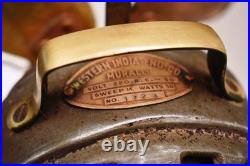 Antique Electric Table Fan Western India Eng Co Muralli Brass Blade 14 india