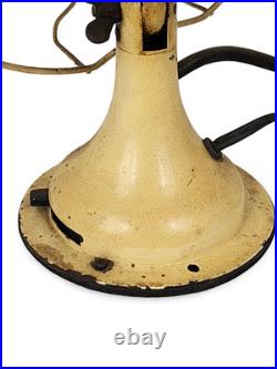 Antique Electric Westinghouse 10 Ivory Oscillating Desk Fan