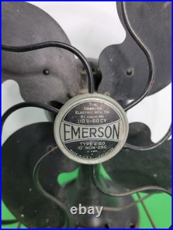 Antique Emerson 10 Electric Fan Type 2150 Nice Working Condition