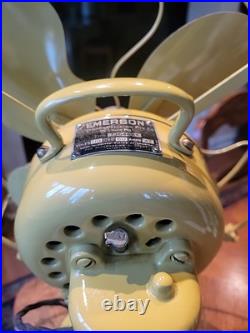 Antique Emerson 12 Desk Fan, 3Speed Oscillating, Beautifully Restored, #73646AK