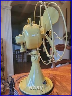 Antique Emerson 12 Desk Fan, 3Speed Oscillating, Beautifully Restored, #73646AK