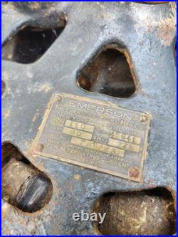 Antique Emerson 45641 Long Nose Ceiling Fan for parts or restoration