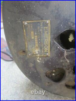 Antique Emerson 6-Blade Ceiling Fan Parts or Restore