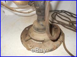 Antique Emerson 731109 Type 21666 brass blade & brass cage oscillating fan