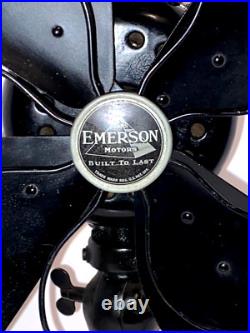 Antique Emerson 73648-AK 16 Table Fan1936Glossy and Working