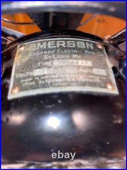 Antique Emerson 73648-AK 16 Table Fan1936Glossy and Working