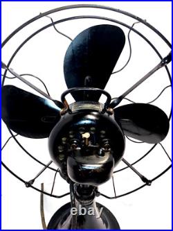 Antique Emerson 73648-AK 16 Table Fan1936Glossy and Working