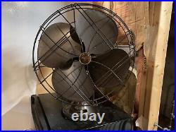 Antique Emerson 77648 Table Fan 16 Retro From 1950s Works