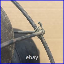 Antique Emerson 9 Oscillating Desk Fan 4 Blades With Cast Iron Base Works