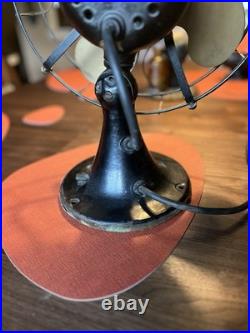 Antique Emerson Electric 12 Brass Blade Table Fan Model 26646 Vintage Works