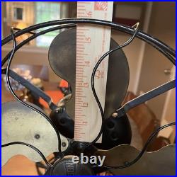 Antique Emerson Electric 12 Brass Blade Table Fan Model 26646 Vintage Works