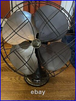 Antique Emerson Electric 4 Blade 3 Speed 16 Oscillating Fan 77648-SG NICE