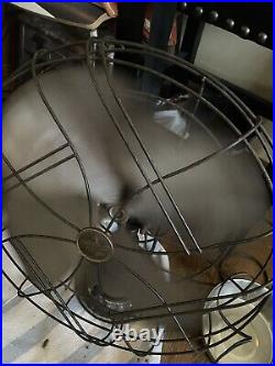 Antique Emerson Electric 4 Blade 3 Speed 16 Oscillating Fan 77648-SG NICE