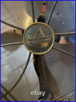 Antique Emerson Electric 4 Blade 3 Speed 16 Oscillating Fan 77648-SG NICE